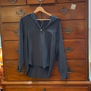 Ralph Lauren Elegant Navy Button Down Shirt